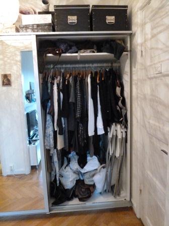 Garderob Stockholm - Före 2