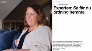 Brita Hahne - Ordningsexpert i Clas Ohlsons kampanj "Ett bättre hem"